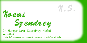 noemi szendrey business card